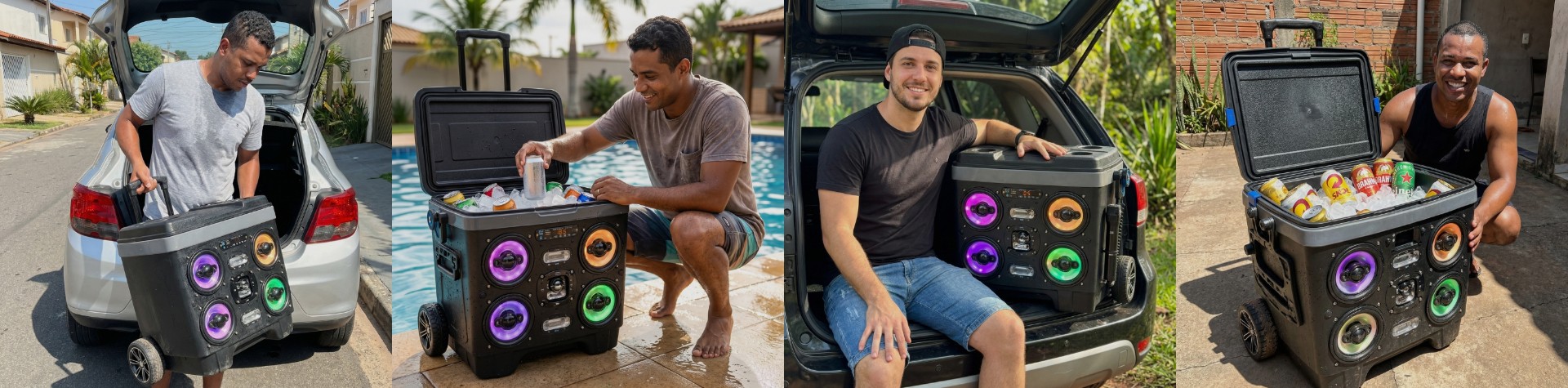 Clientes usando a VIBEBOX FEST